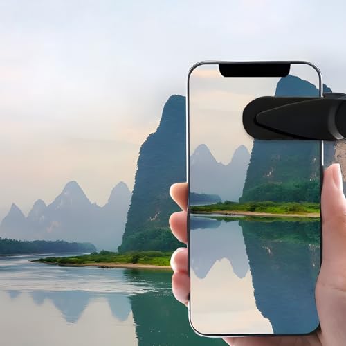2Pcs Spiegeleffekt Objektiv Handy Spiegeleffekt-Objektiv Smartphone Spiegel Für Handy Spiegel zum Anklippen Verstellbarer für Kreative Einzigartige Spiegel-Effekte mit 1 CPL Filter Handy 52mm