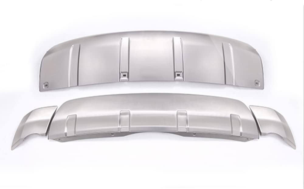 Front Rear Bumper Skid Plate Trim For Land Rover Discovery 5 Silver 2017-2023