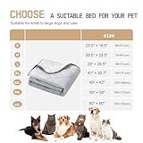 Snocyo Kühldecke für Hunde waschbar, Q-MAX0.4, wasserdichte Hundedecke 60×47cm, doppelseitige kühlende und plüschige Haustierdecke, kühlende Sofadecke für kleine Hunde