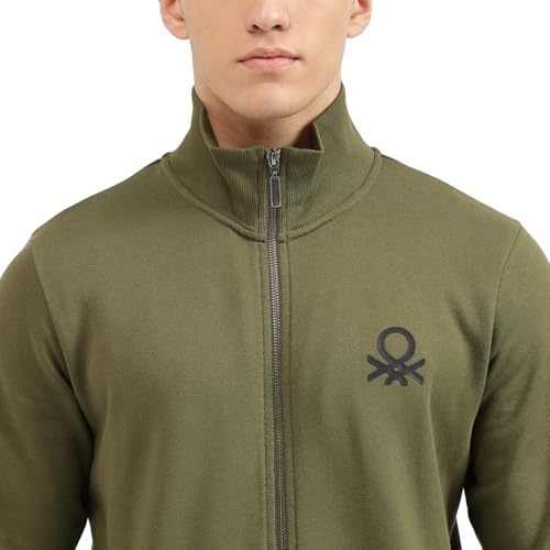 Image of United Colors of Benetton Men's Cotton Hooded Sweatshirt