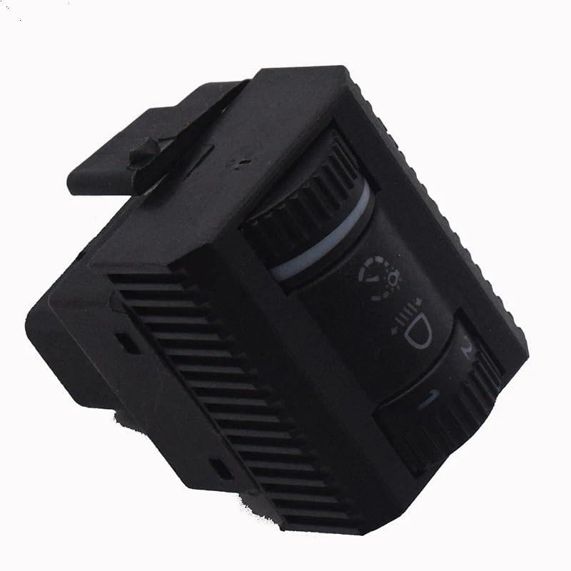 Headlight Adjustment Dashboard Brightness Switch Button for VW Polo 9N Hatchback Sedan 1.2-1.9L OE: 6Q0941333C