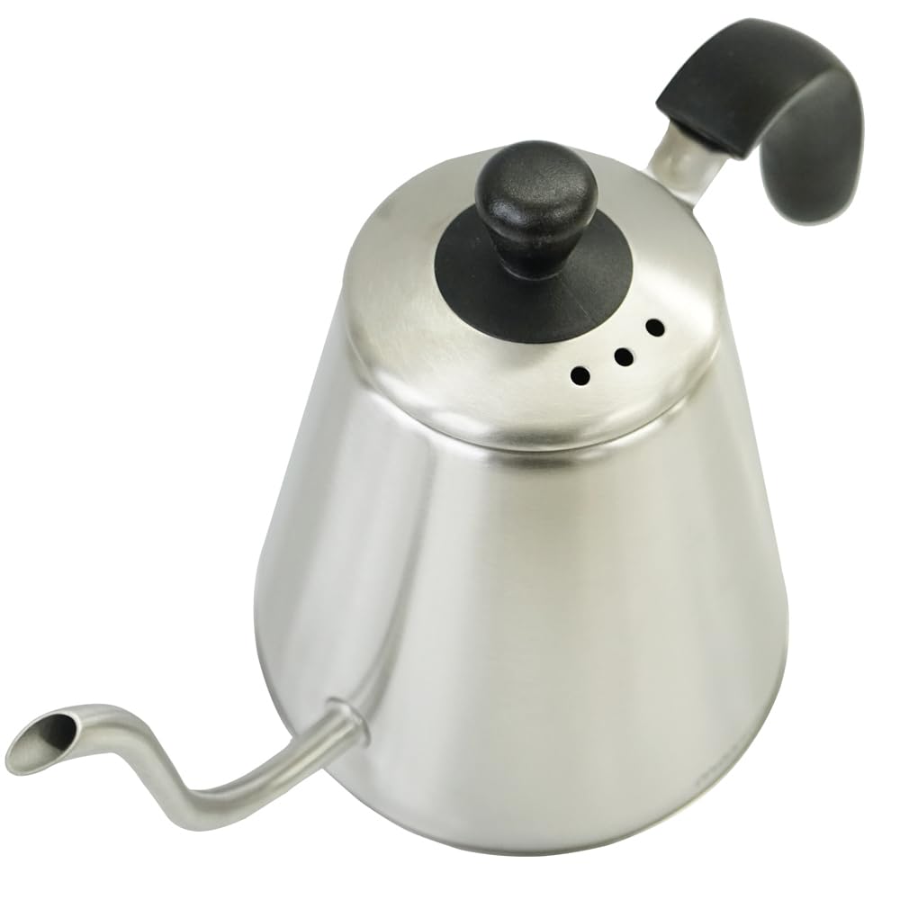 Hervidor de Agua 1.0L con Cuello de Cisne,Acero Inoxidable,Control de Flujo Preciso,Libre de BPA,Compatible con Todo Tipo de Estufas