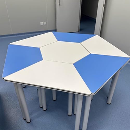 Image of Modular Hexagonal Group Activity Desk - Multipurpose Classroom Furniture for STEM Labs, Counseling & Team Training Sessions(B1.6)