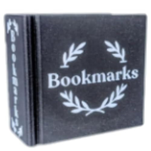 3D Printed Bookmarks Stand Space Saving Desk Organiser Reading Aid Storage Container for Book Lovers Writer 85x85mm Modern Desk