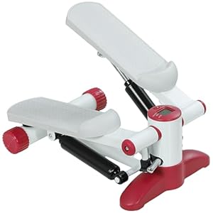 SPORTNOW Mini Stepper, Compact Step Machine Exerciser for Home Workout with LCD Monitor and Non-Slip Pedals