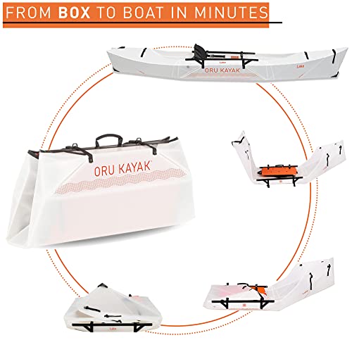 image for Oru Kayak Lake Pro Bundle | Incl. Foldable Kayak, Fiberglass Paddle, P