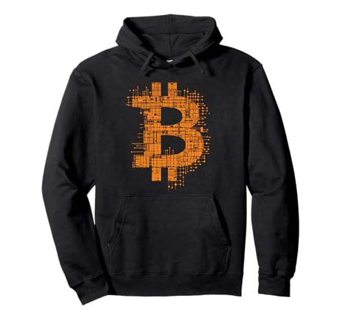 Bitcoin Logo Crypto Trader Investor Cryptocurrency BTC Pullover Hoodie