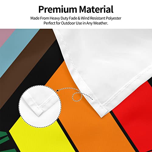 Pride Flag Gay Pride Flag Lgbt Rainbow Flags With Brass Grommets Nylon Outdoor 3X5 Foot Waterproof Banner #TOP4