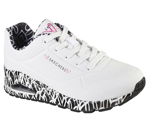 Skechers Uno-Loving Love 155506-WBK, Womens Sneakers, White, 36,5 EU