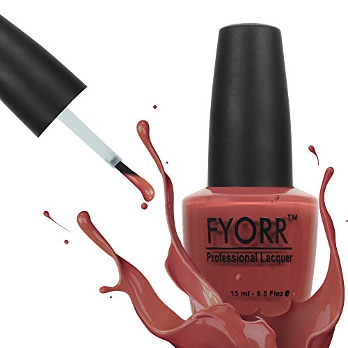 Image of Warm Brown Professional Nail Polish | Long Lasting, Quick Dry, Chip Resistant, High Shine Nail Paint | Smooth & Easy Application, Vibrant Trendy Shades for Women & Girls Party Daily Use 15ml