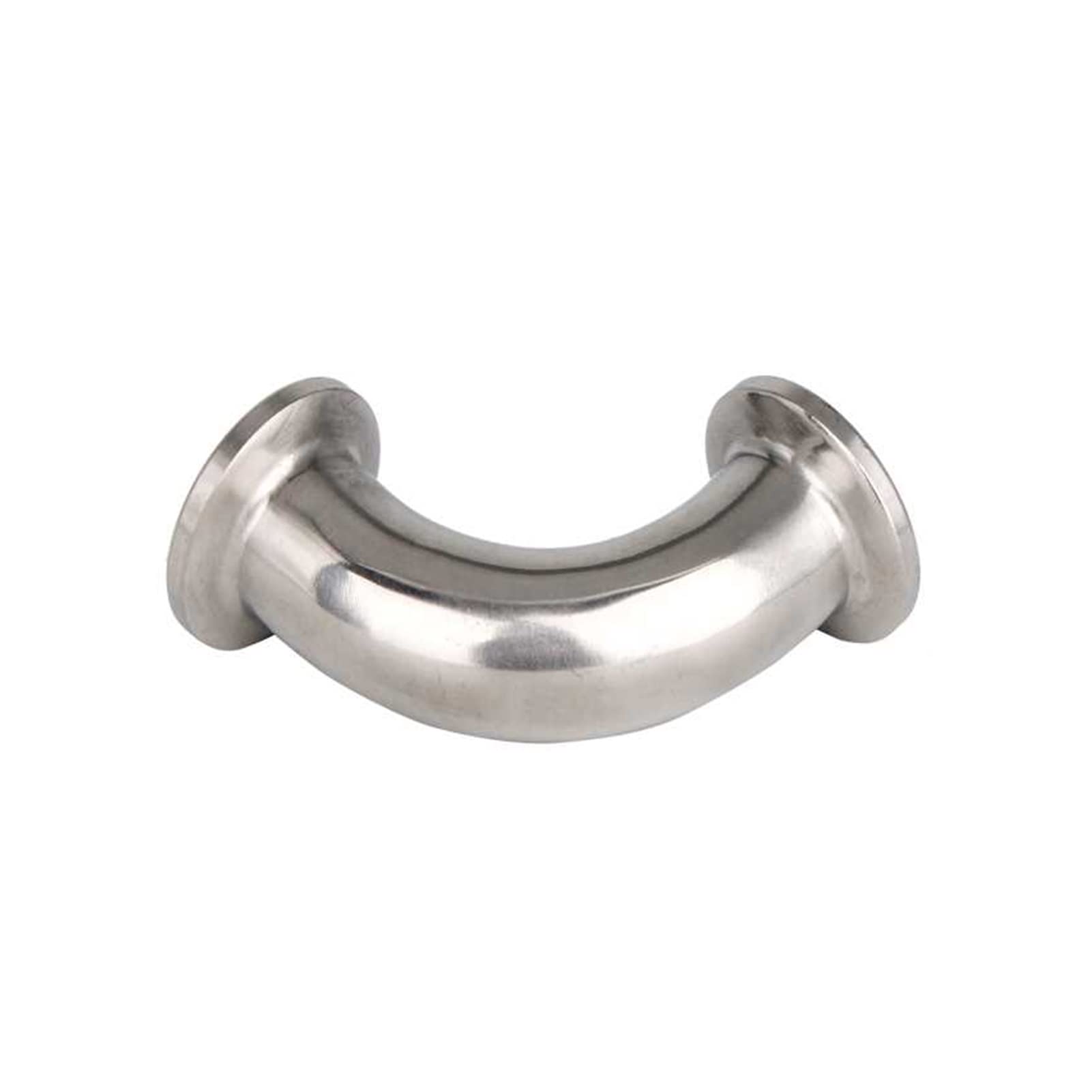AUOQKQUT KF16 KF25 KF40 KF50 Vacuum Elbow Bend Pipe Tri Clamp Flanges Pipe Vacuum Flange Fitting Tube Stainless Steel 304 (Color : Silver, Size : KF16) AUOQKQUT