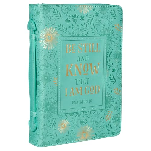 Couverture de Bible pour éviter les pages écornées étui zippé rigide turquoise L