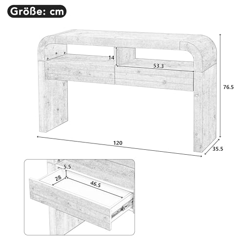 Mesa consola para pasillo y entrada que organiza tu hogar con estilo natural 3