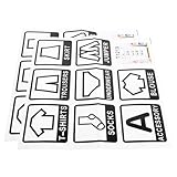 SWETRACE 2個 衣類ラベル ステッカー 大型自己接着式 衣服類用デカール 寝室ワードローブ用 整理簡単 家族向け明確表示