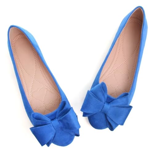 Image of TN TANGNEST Women Fashion Bowknot Flats Comfort Pointed Toe Dress Shoes