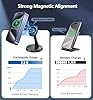 Magnetic Wireless Charger Compatible with MagSafe Charger Stand, 2-in-1 iPhone Charging Station for iPhone 17/16/15/14/13/12 Series, AirPods 4/3/Pro/Pro 2 with Sleep-Friendly Night Light