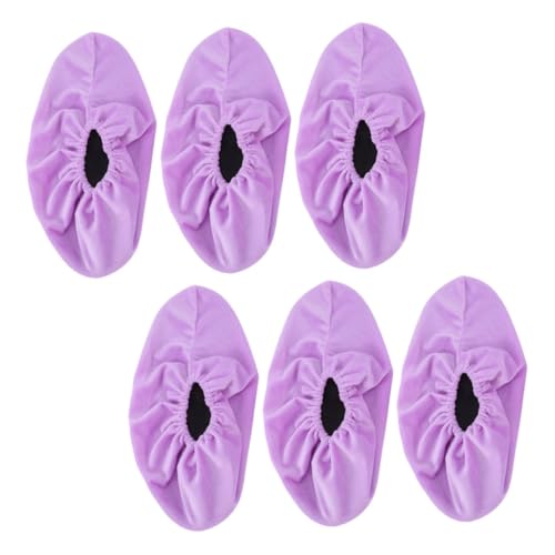 BESPORTBLE 3pairs Slip Bowling Shoe Covers Lint Reusable Warm Comfortable Bowling Sneaker Covers Home Use Equipment