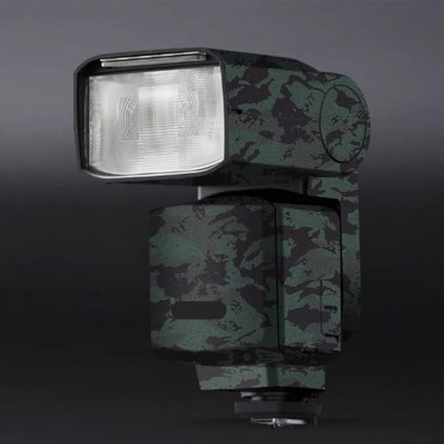 Protection flash HVL-F60RM2 II en vinyle vert foncé idéale pour les shootings en extérieur