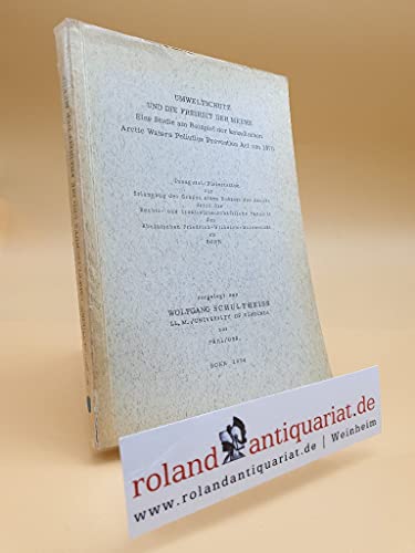 Umweltschutz und die Freiheit der Meere.