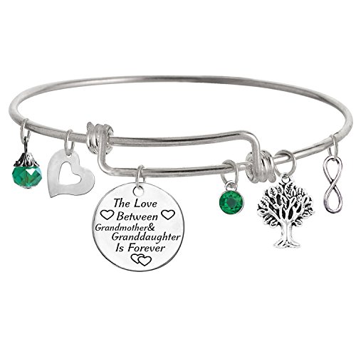 Image of The Love between Grandmother and Granddaughter is Forever Bracelet