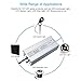 LightingWill LED Driver 100 Watts Waterproof IP67 Power Supply Transformer, 90-265V AC to 12V DC Low Voltage Output, Adapter with 3-Prong Plug 3.3 Feet Cable for Outdoor Use, Computer Project