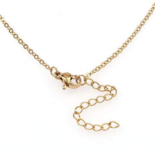 Miraculous Medal, Religious Gifts for Women, Golden Stainless Steel Necklace Inlaid Zircon Pendant, Fashion Religious Jewelry, Gifts for Women3