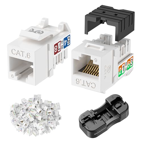 Cable Matters 180070 pack de 25 conectores keystone Cat6 RJ45 1
