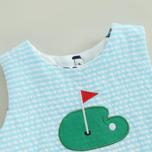 WZTYYDS Toddler Baby Girl Golf Outfit 6 9 12 18 24 Months Summer Clothes Sleeveless Ruffle Tank Tops + Tutu Shorts Sets4