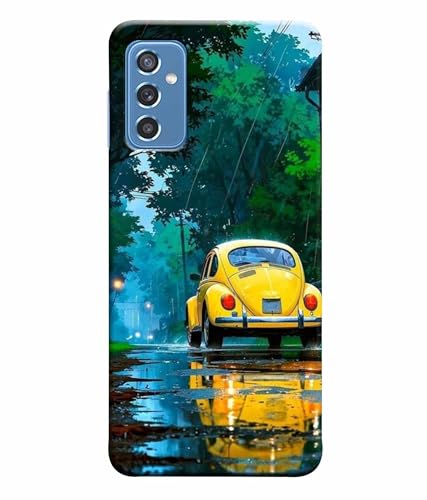 Image of Printed Hard Back Case Cover & Compatible for Samsung Galaxy M52 5G | Car Painting Art (Multicolor) - D1197