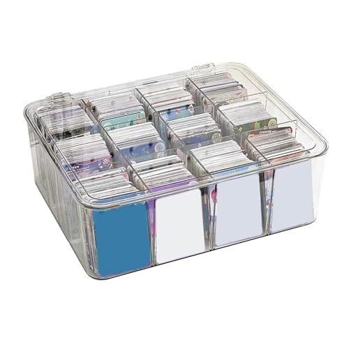 Contenedor de tarjetas de daños caja transparente organizada anime coleccionables 2
