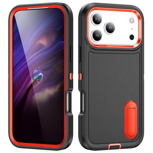 Coque antichoc iPhone 17 Pro Max silicone rigide avec support béquille vidéo intégrée