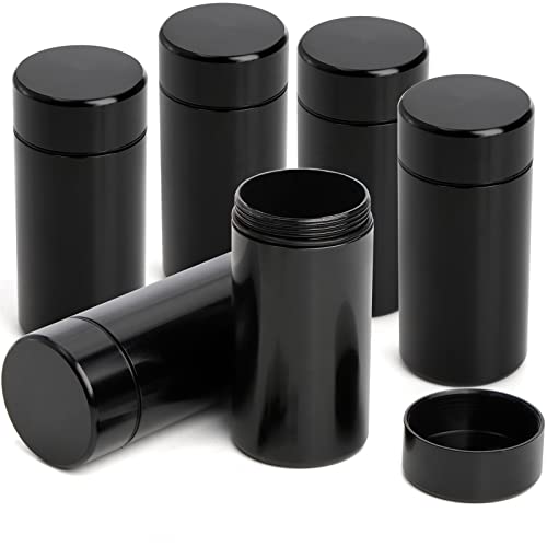 Dicunoy 6 Pack Small Storage Jars, 1.4 Oz Mini Bottles Containers With Lids, Portable Metal Waterproof Canisters, Tea Preserve Tins For Spices, Traveling #TOP2