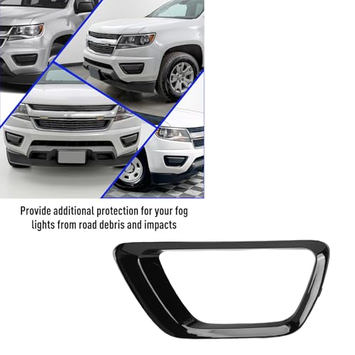 CHICIRIS Fog Light Trim, cubierta decorativa marco para luz antiniebla, pieza de reemplazo 1039273, look deportivo con protección, fácil instalación, para luz antiniebla (derecha FL3Z16490DA) miniatura 2