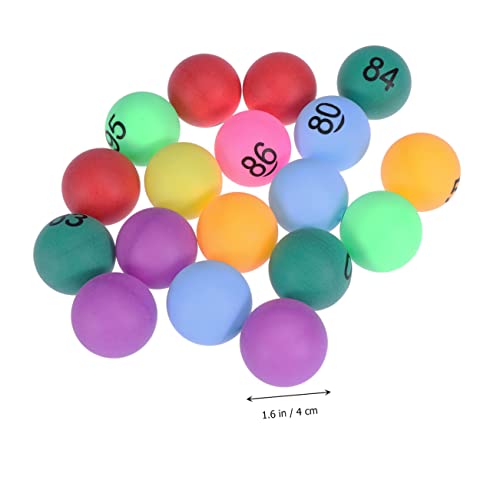 VANZACK 300 Peças Bolas De Pong Pong Bolas Numéricas De Loteria Bolas De Sorteio Bolas De Pong Numer
