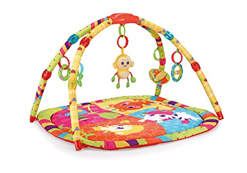 Tapete Infantil Musical Colorido Macaco, Mastela, Multicolorido, Médio