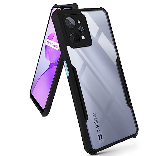 Image of Jkobi Back Cover Case for Realme C31 (Shockproof with Polycarbonate Clear Panel | Professional Black)