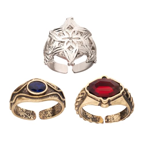 SalesOne The Lord of the Rings Three Elven Adjustable Ring Set4