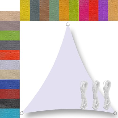 vela ombreggiante telo ombreggiante per esterno triangolare Impermeabile tenda a vela da giardino telo ombreggiante vela telo tenda tende da sole parasole per esterno da giardino grigio