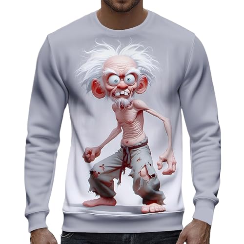Sweat-shirt en polaire aérée avec imprimé dessin animé moderne