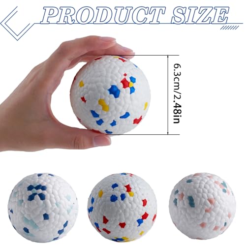 PcvGef 3 Stück Hundeball, Unzerstörbarer Ball Für Hunde, Hund Ball, Spielball Hund, Dauerhaftes Hundespielzeug Tennisbälle, Ideal Für Outdoor Spielen, Schwimmen Und Training