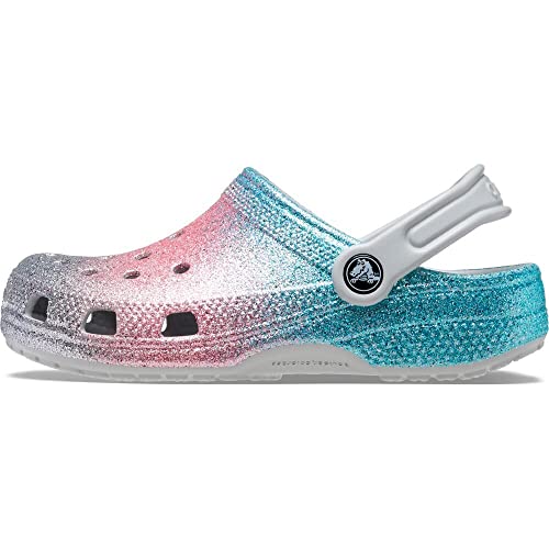 Image of Crocs Kids Unisex Classic Glitter Clog (Little Kid /Big Kid) Shimmer /Multi 3 Little Kid M