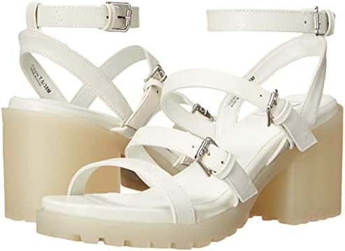 Dirty Laundry by Chinese Laundry Women's Francee Cloud Smooth Heeled Sandal, White, 8 | Image 6