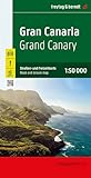 GRANDES CANARIES: Straßen- und Freizeitkarte, mit Infoguide, Besondere Ausflugsziele, Wanderwege: AK 0535