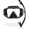 Cressi Panoramic Wide View Mask & Dry Snorkel Kit for Snorkeling, Scuba Diving - Pano 3 & Supernova Dry: Designed in Italy