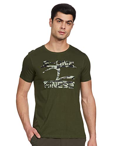 Image of Spykar Men's Cotton Slim Fit T-Shirt