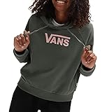 Tamaño: Vans Flying V VN0A4BG37WJ - Sudadera con capucha para mujer, Verde/rosa., XS