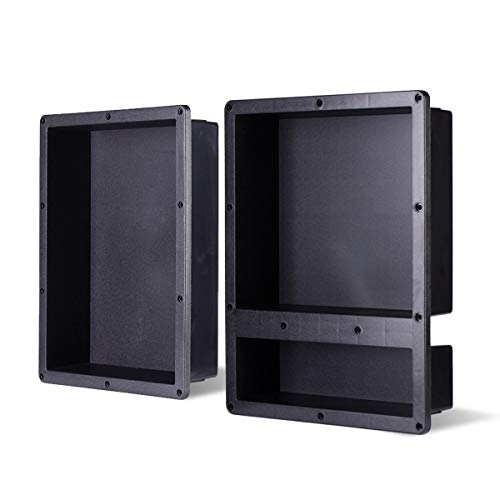 Shower Niche Recessed Shower Shelves, Abs Plastic Bathroom Shower Cube 32×20 Inches, With Texture #TOP4