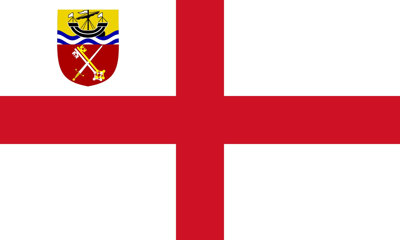 Drapeau Anglican Diocese of Portsmouth grand format paysage pour mât