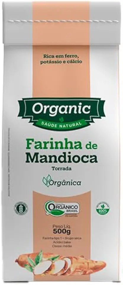 Farinha de Mandioca Torrada Orgânica Organic 500g