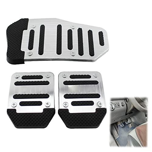 CWED 3PCS Pedali per auto/pedale antiscivolo per